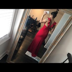Lulus red gown size medium worn once